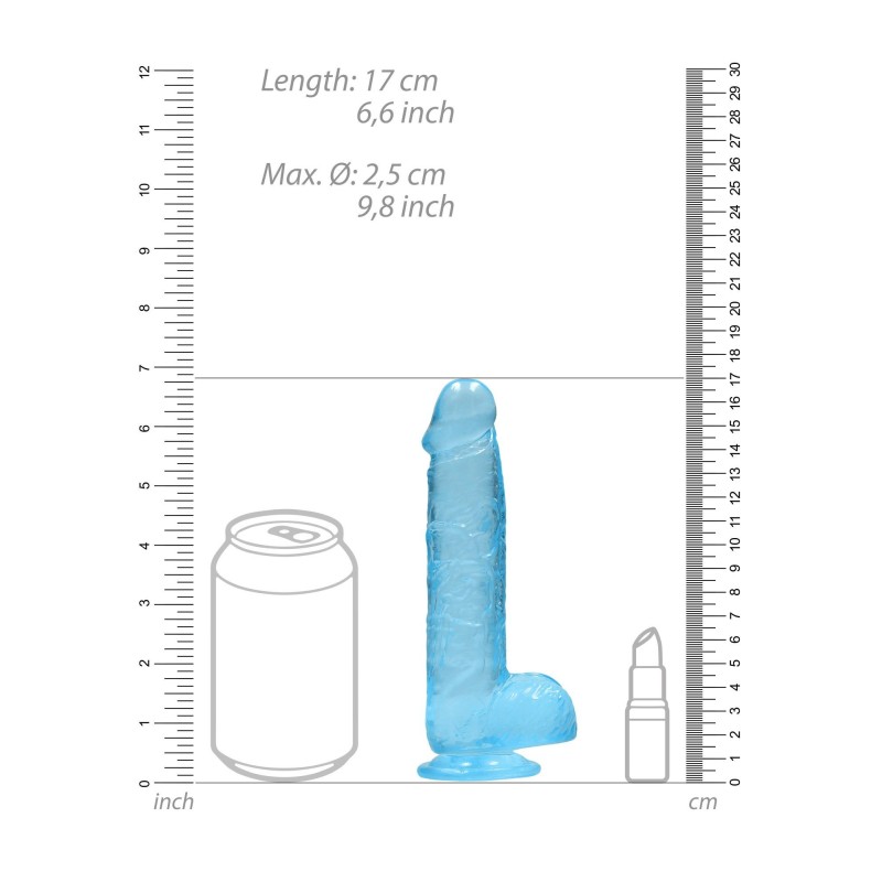 Realistic Dildo with Balls - 6""/ 15 cm